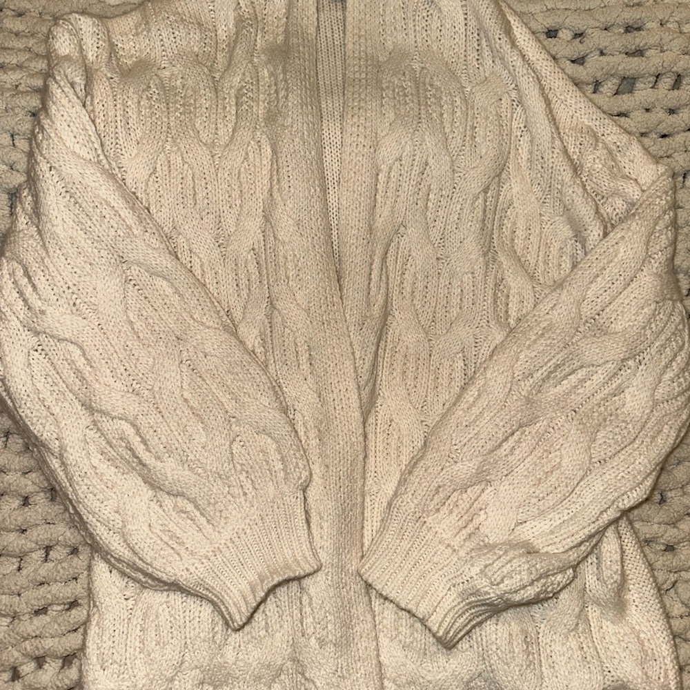 Primark Cream Chunky Knit Cardigan